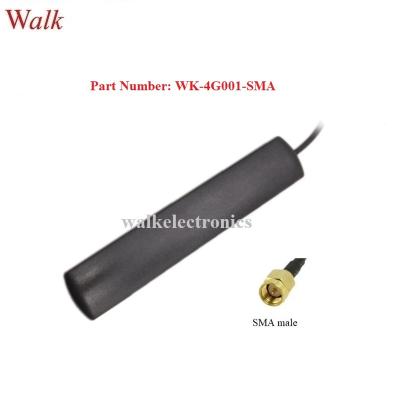 China LTE GM/M 2g 3g 4g lte patch mount LTE 4G SMA car antenna male indoor use adhesive omni directional antenna WK-4G001-SMA for sale