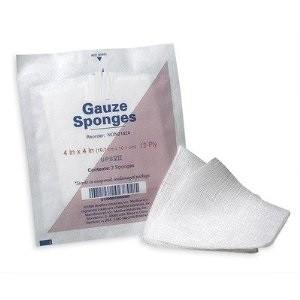 China Medical supplies wound dressing sterile Gauze sponge gauze pad gauze swabs for sale