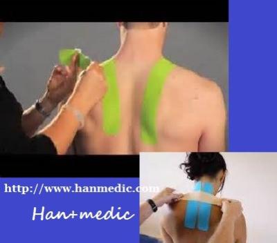 China Kinesio tape KT taping stripes pre-cut shoulder-neck application pack muscular fitness high performance tapes for sale