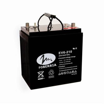 China Baterias acidificadas ao chumbo pretas de Vrla 6v 210ah 400Ah EV para 