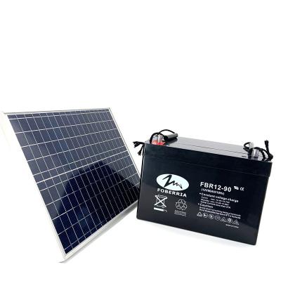 China bateria profunda acidificada ao chumbo solar do ciclo da bateria 12v 90ah de 79Ah 10HR 5.25V à venda