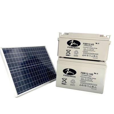 China bateria solar do gel acidificado ao chumbo do Agm de 12v 100ah à venda