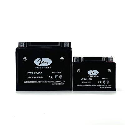 Chine 12N9 noir BS a scellé la batterie de moto de la batterie 9Ah 12v de moto à vendre