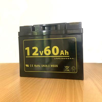 China M5 12v60ah Lifepo4 Lithium Lron Phosphate Battery Rechargeable Lithium Polymer Battery for sale