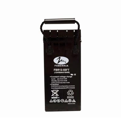 Chine 31kg 12 batterie profonde Front Terminal Batteries For Telecom de cycle de missile air-sol de volt 55ah à vendre