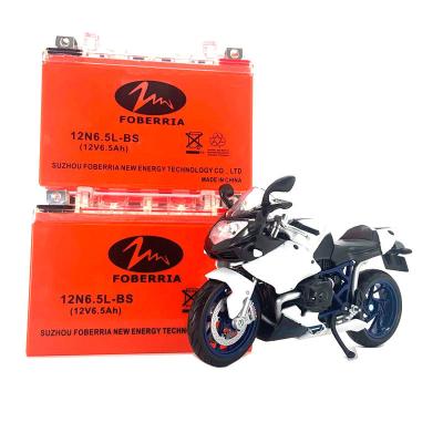 China acidificado ao chumbo selado recarregável pequeno da bateria 6.5Ah da motocicleta 2.31kg 12v à venda