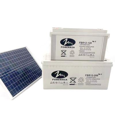 China Batería solar de plomo de 12v 200ah en venta