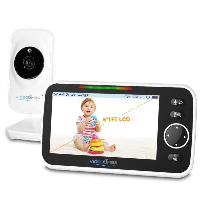 China HB50 Music Player 5.0 Inch Wireless Digital Video Camera Two Way Talk Baby Monitor for sale