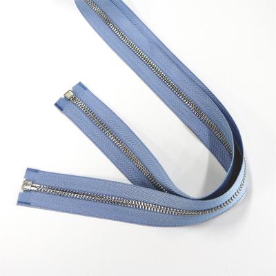 China 2021 High Quality Custom Wholesale Metal Zipper Auto Lock 5# Open End Close End Metal Zipper for sale