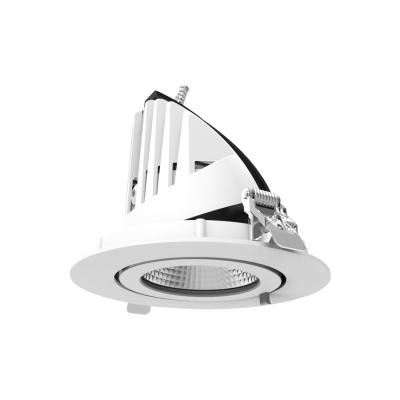 China 40W modern super bright dimmable COB LED recessed downlight used in hotel restaurants for sale