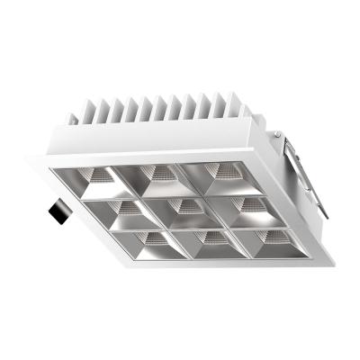 China Modern Modern Square Recessed 30W COB Led Grill Light With 5 Years Warranty for sale