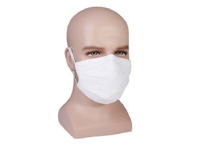 China Dust Proof Comfortable 3 Ply Face Mask White Color Disposable Earloop Face Mask for sale