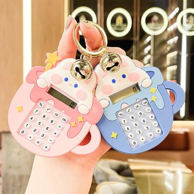 China Bag Car Pendant Accessories Wholesale Cartoon Anime Rubber Keychain Children'S Lovely Animal Maze Calculator Keyrings Low Moq School Bag Hanging Charm for sale