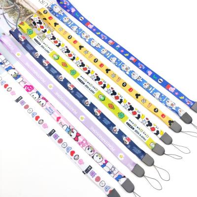 China Card Holder Lanyard Wholesale OEM Custom Japan Anime Cartoon Lanyard Heat Transfer Printing Polyester Neck Lanyards For Promotional for sale