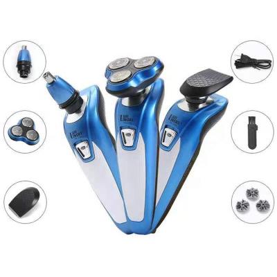 China PRITECH Triple Blade Men's Grooming Set 3 in 1 Multifunctional Waterproof Electric Razor USB Rechargeable Electric Shaver for sale