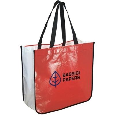 China Hot Selling Handled Shopping Tote Bag For Reusable Retail Shopping Bags Private Label Promotion Custom Branded Bag For Promo for sale