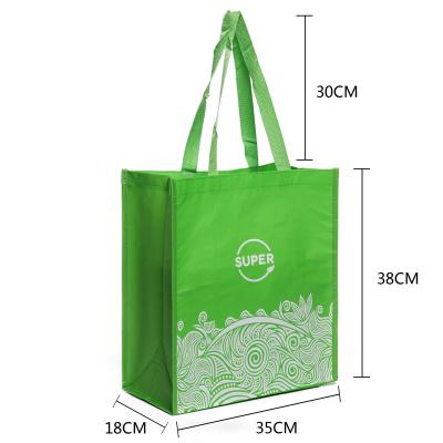 China High Quality Reusable Recyclable Custom Handled RPET Tote Bags Shopping Bag Promotional Shopping Totes With Logo For Promotion for sale