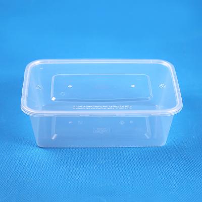 China Meiyang15468 1500ml Disposable Plastic Microwavable Packing PP Microwave Rectangular Food Container for sale