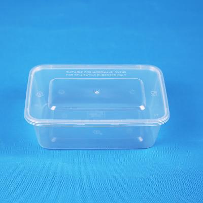 China Meiyang15392 Recyclable Rectangular Plastic Containers Disposable Microwave Plastic Meal Prep Container For Food Packaging for sale