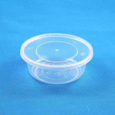 China Disposable Plastic Food Container Meiyang 15481 Recyclable Round Small Containers Take Away Plastic Food Container pp Box Packaging for sale