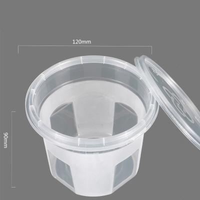 China SJC600 Microwavable Leakproof Round Plastic Food Packaging Container For Meal Prep for sale