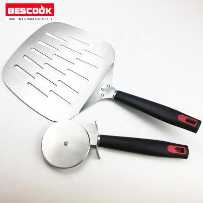 China 2019 Viable Hot Selling Amazon 2pcs PP Pizza Tool BBQ Accessories Handle Pizza Tool Kit for sale