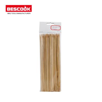 China Wholesale Disposable Craft Flat BBQ Stick Easily Cleaned Bamboo BBQ Skewers for sale