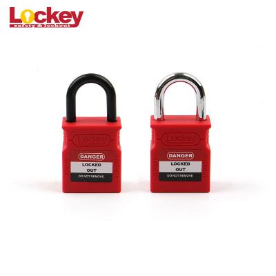 China Security Nylon Body Safety Padlock Lockout Tagout Brady Nylon Padlock Non - Conductive for sale