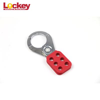 China Safety Master Lock Lockout Hasp Lock Devices Nickel Plated Steel Shackle for sale