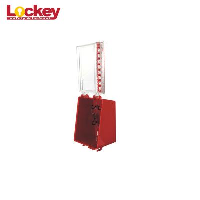 China Plastic Small Group Isolation Lock Box Hanging Loto Box Holder Keyways for sale