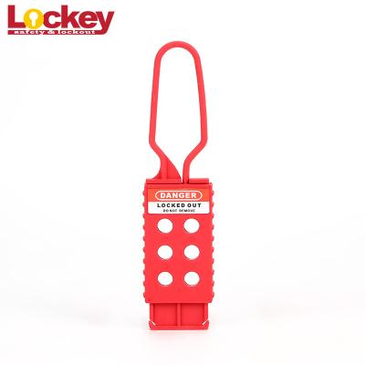 China High Security PP Non - Conductive Safety Nylon Lockout Hasp Tagout Loto for sale