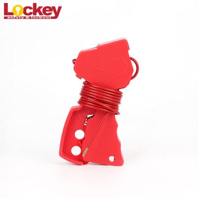 China Multipurpose Steel Wire Cable Lockout Device , Adjustable Cable Lock For Locking Valves for sale