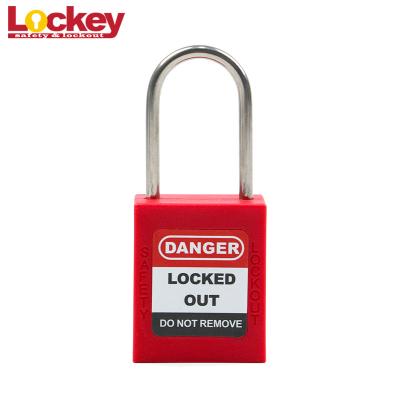 China 44mm Stainless Steel ABS Safety Lockout Tagout Padlock 4mm Dia Shackle for sale