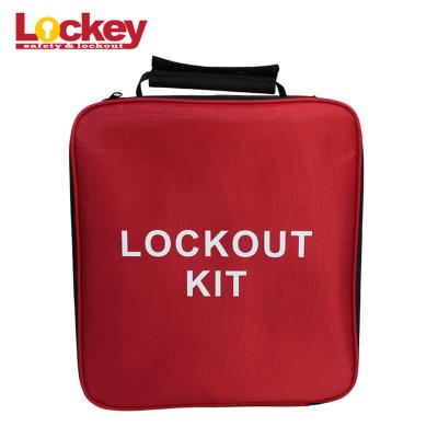 China Lockey Industrial Maintenance Lockout Kit Safety Electrical Lockout Tagout Bag for sale