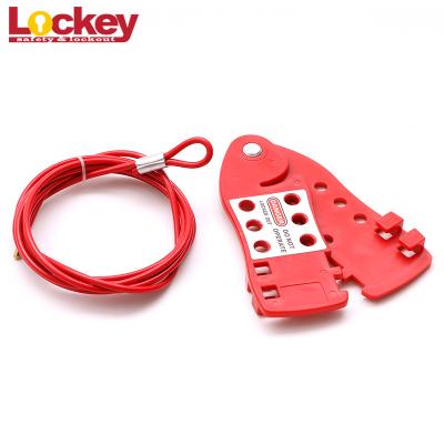 China Plastic Coated Steel Economic Cable Lockout Fish Shaped For Locking Valves for sale