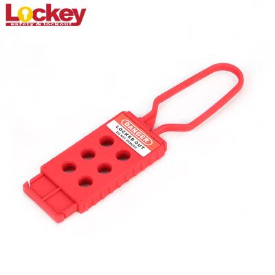 China Lockey Safety Insulated PP Nylon Loto Lockout Isolation Hasp For Lock Padlocks for sale