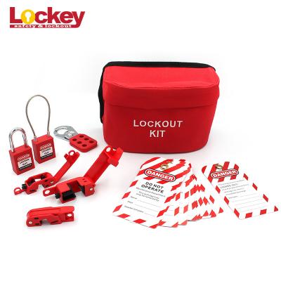 China Industrial Electrical Lock Off Kit Safety Lockout Tagout Loto In Red Color for sale