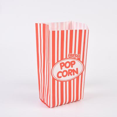 China Disposable Factory Customized Oil Proof Popcorn Paper Baking Packaging Bags for sale