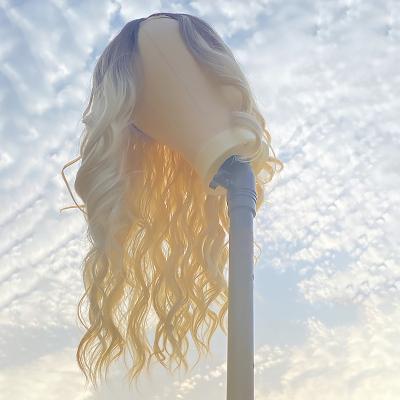 China Custom Transparent Blonde 613 Full Wave Blonde 613 Full Body Wave Wig Synthetic Fiber Hd Lace Front Wigs With Baby Human Hair For Black Women for sale