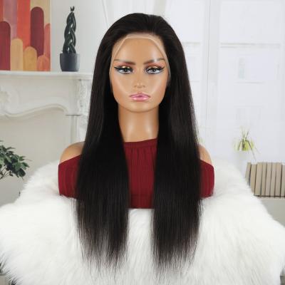 China New Fashion 100% Unprocessed Brazilian Virgin Human Hair Straight Hair Cuticle Aligned Full Lace Front Wigs Hd 360 Transparent for sale