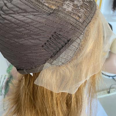 China New Arrival Straight 13*1*5 Lace Up 100% Unprocessed Blonde Straight Human Hair 613 Hd Shoulder Length Virgin Human Hair Wigs Full Front Wigs for sale