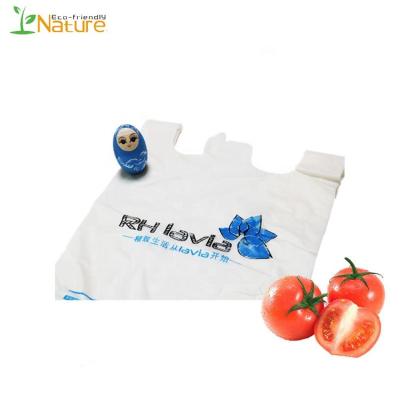 China Biodegradable Plastic Package PLA Shopping Bag With Custom Logo Packaging for sale