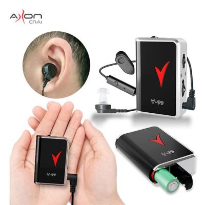 China Best Selling Hearing Loss People AXONCNAI China Digital BTE Hearing Aids China Hearing Aid Earphone Pocket V-99 for sale