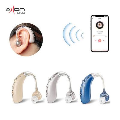 China Modarate Hearing AXONCNAI 2022 Best Selling Blue Hearing Aids Tooth Amplifier Ear Hearing Aid Rechargeable For Sound Hearing Aids A-360 for sale