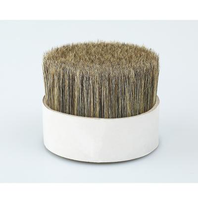 China Paint Brushes High Quality Pure Hog Hair Grey Pig Bristles Paint Brush Pig Hair for sale