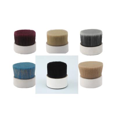 China Paint Brushes Hollow Solid Tapered Filament Fiber Pig Hair Bristles For Wooden Or Wall Paint Brushes for sale