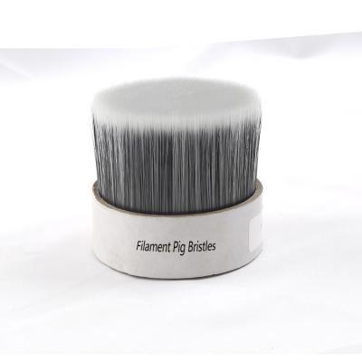 China Paint Brushes Grey Tapered Synthetic Filament Boiled Pig Bristles As Paint Brush Filament for sale