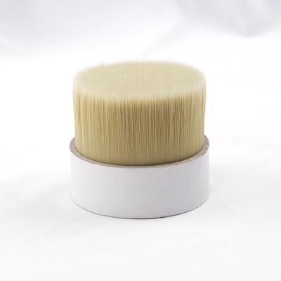 China Paint Brushes Natural Pig Hair White Boiled Bristle Mixed with Synthetic Tapered Filament for Brushes for sale