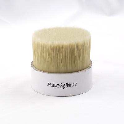 China Others OEM Available 20% Filament Hair 80% Pure Natural Bristle White Mixture Pig Hair for Paint Brush for sale