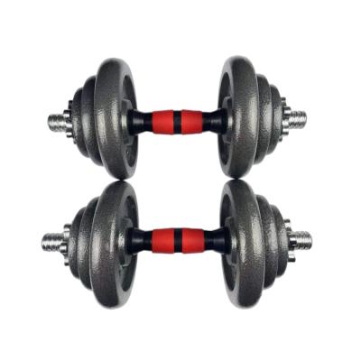 China Wholesale Price Varnish Universal Black Gym Dumbbell Adjustable Dumbbell Set for sale